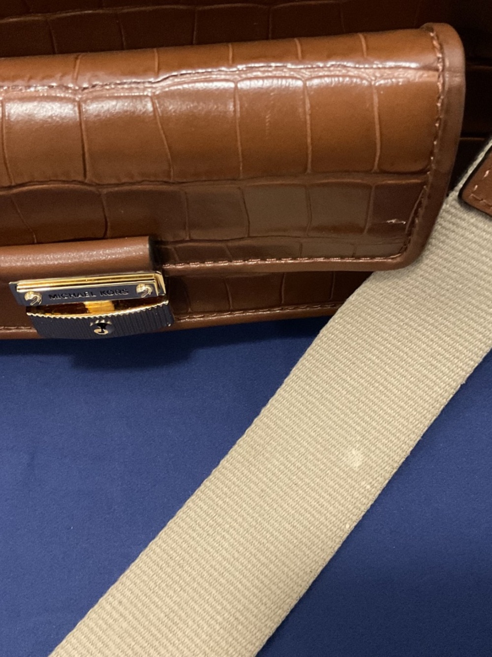 Michael Kors Brown Crossbody | Gold Hardware - Picture 8 of 10